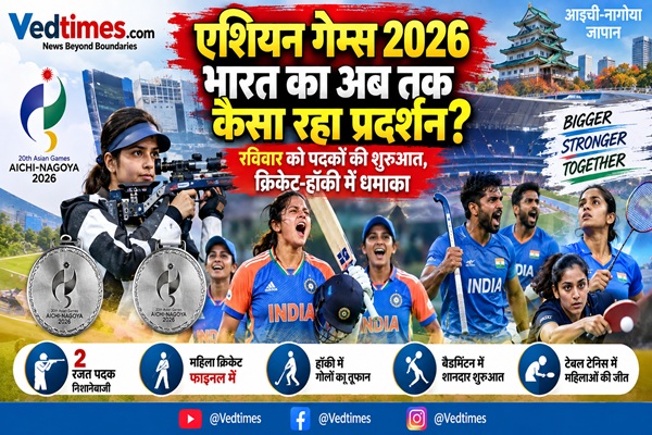 एशियन गेम्स 2026: भारत का अब तक कैसा रहा प्रदर्शन? रविवार को पदकों की शुरुआत, क्रिकेट-हॉकी में धमाका