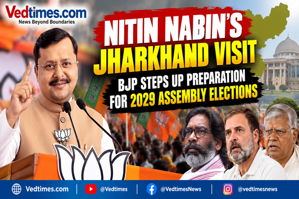 Nitin Nabin Visits Ranchi, Calls for BJP Comeback in Jharkhand by 2029