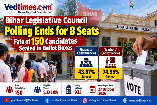 Bihar Legislative Council Elections: Polling Ends for 8 Seats, Fate of 150 Candidates Sealed