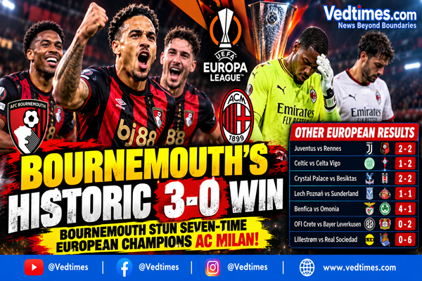 Bournemouth Stun AC Milan 3-0 in Historic European Night, Benfica and Leverkusen Shine