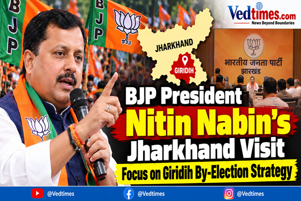 BJP President Nitin Nabin’s Jharkhand Visit to Focus on Giridih By-Election Strategy
