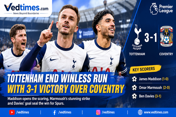 Tottenham End Premier League Winless Run with 3-1 Victory Over Coventry
